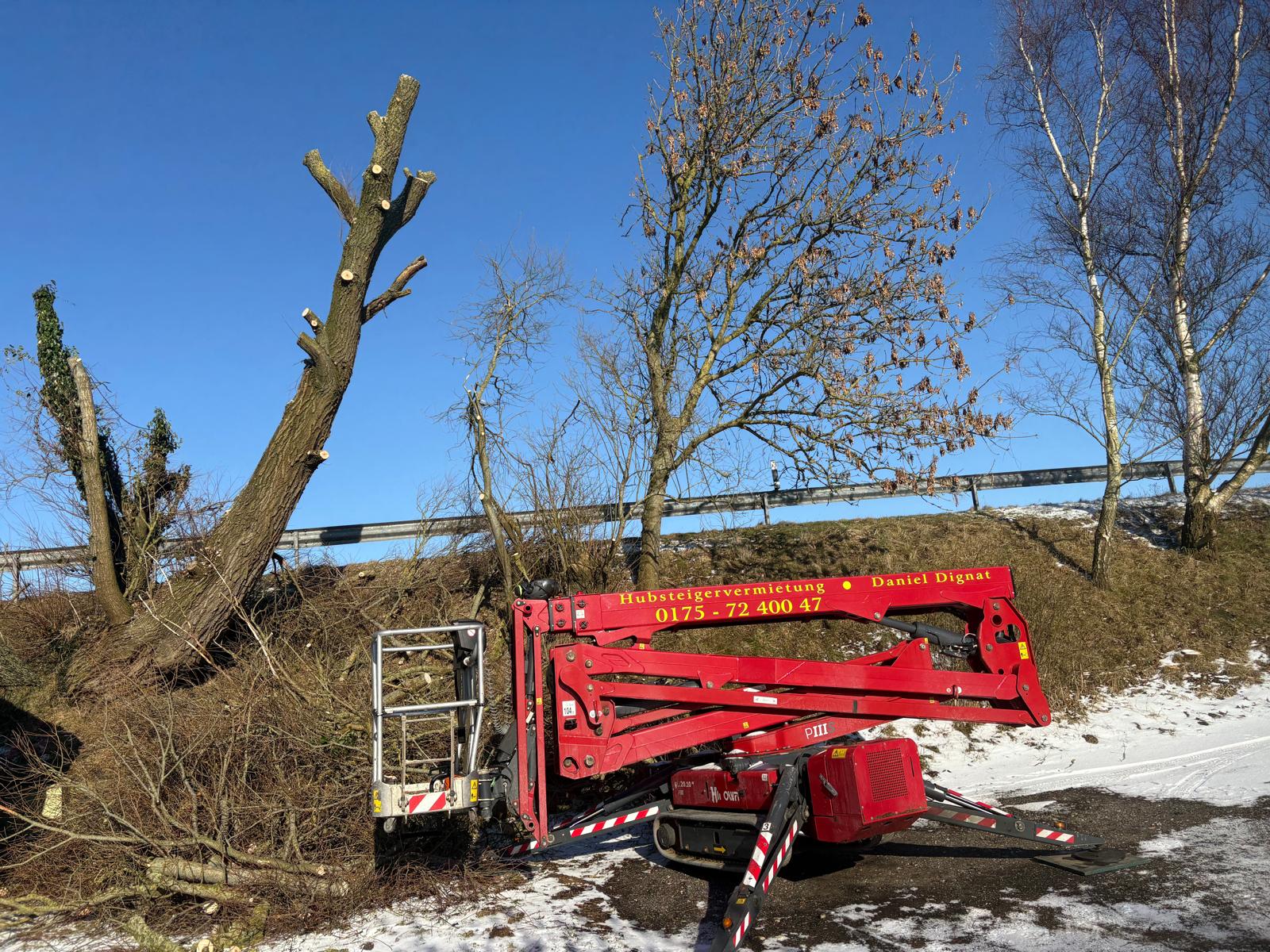 Hubsteiger im Einsatz